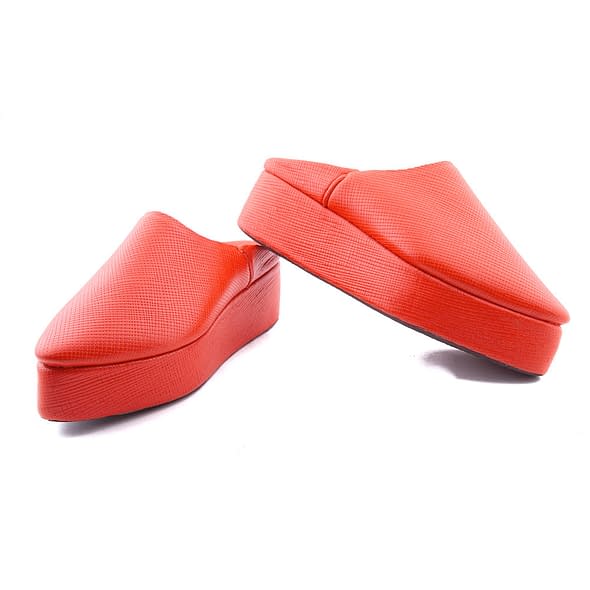 compensé rouge femme